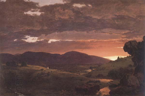 Frederic E.Church Twilight Short Arbiter Twixt Day and Night oil painting picture